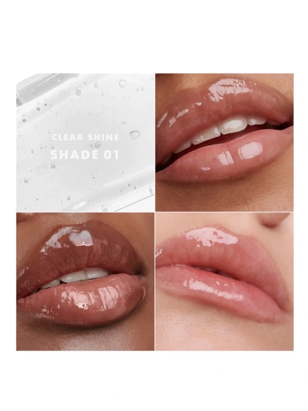 Giorgio Armani Prisma Glass Clear Shine 01 Lip Gloss • FULL SIZE • NEW IN BOX